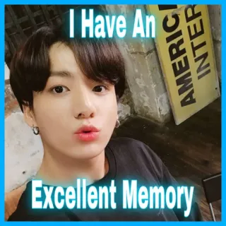 🧠 83cc624e I Have An Excellent Memory pamięć, doskonały, osoba, znak, twarz telegram sticker
