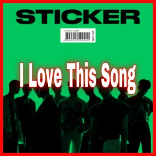 😶 ca8efb41 STICKER, I Love This Song naklejka, muzyka, rozrywka telegram sticker