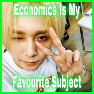 📈 db255841 Economics Is My Favourite Subject ekonomia, przedmiot, ulubione, nauka, szkoła, studia telegram sticker