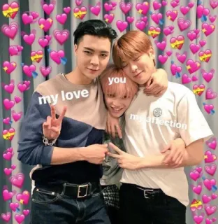 💋 dd97137f my love you my affection amor, afeição, coração, kpop, amizade, carinhoso telegram sticker
