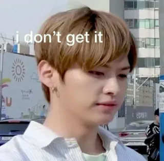 😮 eeb454ba i don't get it confuso, meme, expressão, retrato, homem telegram sticker