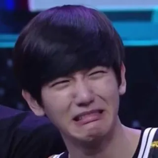 😫 b137d55d orang, meringis, ekspresi wajah, asia, kpop, lucu, meme telegram sticker