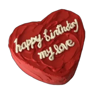 ❤ 8d997d62 happy birthday
my love birthday, love, heart, cake, red whatsapp sticker