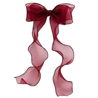 ❤ cf98af34 ribbon, bow, red, decoration, gift, accessory whatsapp sticker