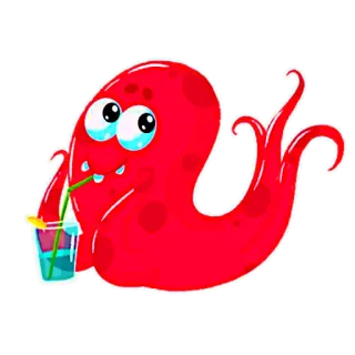 🥤 019d159b 만화, 괴물, 음료, 귀여운, 일러스트, 스티커 telegram sticker