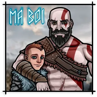 God of War telegram stickers