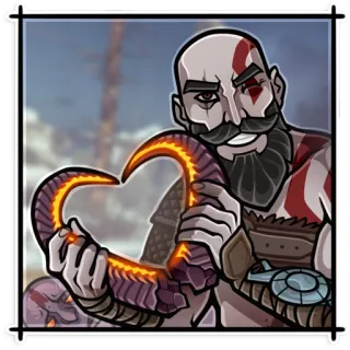 God of War telegram stickers