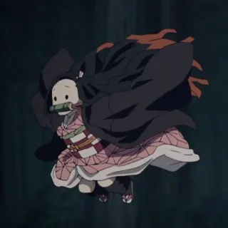 😶 f57203b4 Nezuko Kamado Demon Slayer 动漫, 鬼灭之刃, 祢豆子, 灶门祢豆子, 漫画, Q版 whatsapp sticker