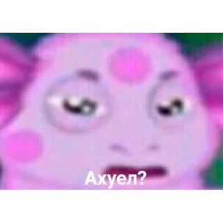 🤨 c9a64d46 Ахуел? lucu, meme, pertanyaan, ekspresi, kartun whatsapp sticker