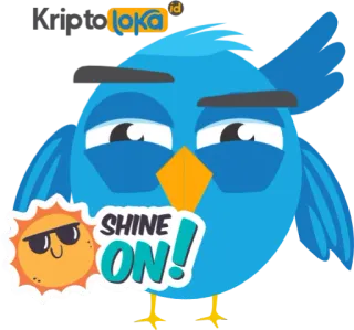 😀 303e12e5 SHINE ON! Vogel, Sonne, Sonnenschein, Cartoon, Positiv, Optimistisch whatsapp sticker