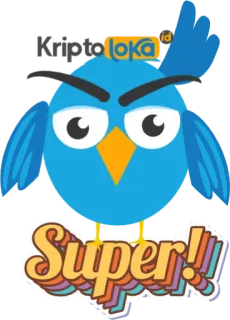 😅 3829f506 Super!! vogel, cartoon, süß, blau, super, fröhlich, glücklich whatsapp sticker