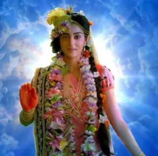 😇 09b85cd2 Frau, Porträt, Blumen, Himmel, Wolken, Tracht telegram sticker