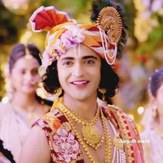 😊 2021347d Krishna Sumedh world Hinduismus, Krishna, Indisch, Gott, Gottheit, Religion telegram sticker