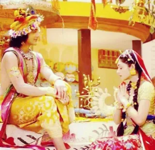 🙏 31ab75f4 Krishna Krishna, Hinduismus, Gottheit, Indische Kultur, Religiöse Figur, Spirituell, Radha telegram sticker