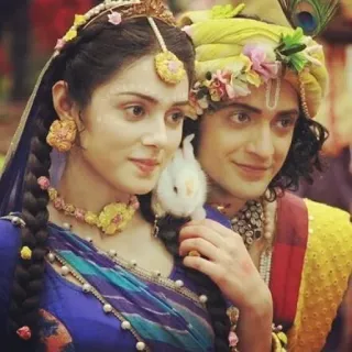 😍 77f9f1ba Radha Krishna Hindu Götter, Radha, Krishna, spirituell, religiös, indische Kultur telegram sticker