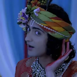 👂 e1882cf6 Krishna Hinduismus, Indische Gottheit, Religiöse Figur, Spirituell, Traditionell, Radha Krishna telegram sticker