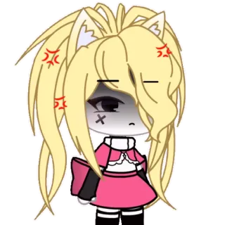 💋 92b8438b Anime, Kreskówka, Dziewczyna, Słodkie, Smutne, Złe whatsapp sticker