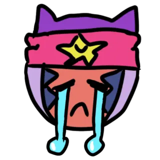 🤝 1faa53a3 pleurer, triste, émotionnel, dessin animé, autocollant, larmoyant telegram sticker