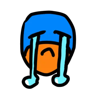 😍 7b182d93 triste, pleurs, émotion, bouleversé, dessin animé, larmoyant, affligé telegram sticker
