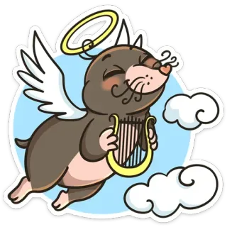 Крот Рой :: @TgSticker telegram stickers