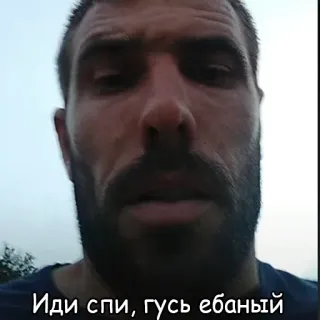 🧑‍🦽 6ccc7bff Иди спи, гусь ебаный man, insult, Russian telegram sticker