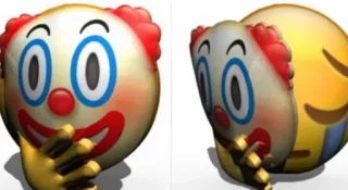 😇 56a97fa6 Emoji palhaço, Emoji, Palhaço telegram sticker