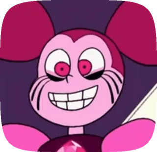 😁 37ee20f0 Spinel Steven Universe 만화, 애니메이션, 스티븐 유니버스, 스피넬, 분홍색, 캐릭터 telegram sticker