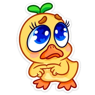 Утёнок Кряк от @stickers_vk telegram stickers