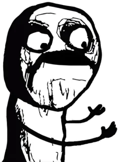 🤵 1a0655f0 มีม, Rage Comic, อินเทอร์เน็ต, สีหน้า telegram sticker