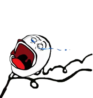 🏃 3648c596 ร้องไห้, เศร้า, มีม, ตลก, สีหน้า telegram sticker