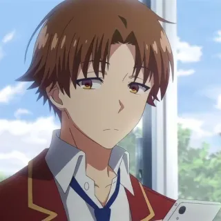 🌟 371c3b35 Ayanokoji Kiyotaka Classroom of the Elite 动漫, 欢迎来到实力至上主义的教室, 绫小路清隆, 学校, 学生 telegram sticker