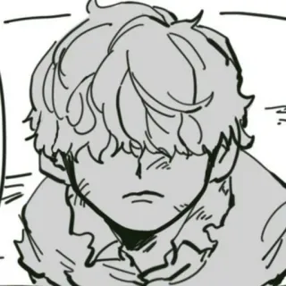 😢 1a7a144a Anime, Manga, Nhân vật, Chân dung, Phác thảo, Bản vẽ telegram sticker