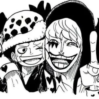 😸 bd1fd524 Law, Doflamingo One Piece Anime, Manga, One Piece, Law, Doflamingo telegram sticker