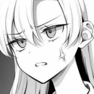 😐 7ba69b01 Anime, Manga, Chica, Expresión facial, Dibujos animados telegram sticker