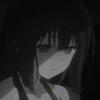 ☹️ c69013fc Anime, Chica, Triste, Manga, Arte telegram sticker