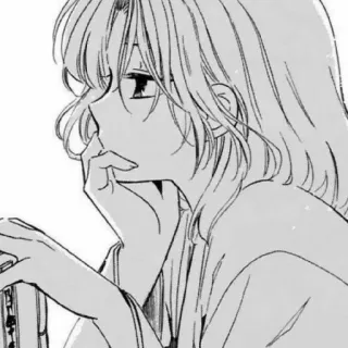 🤭 e8c786e8 Anime, Manga, Chica, Mujer, Retrato, Ilustración telegram sticker