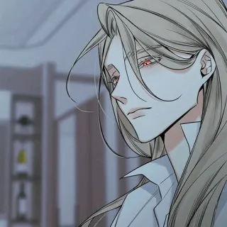 🧬 93b78962 anime, manga, postać, sztuka, portret, długie włosy whatsapp sticker