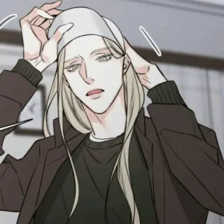 🧬 cfee722f mężczyzna, anime, kreskówka, postać, sztuka, ilustracja whatsapp sticker