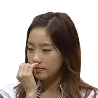 🙄 5804413e 女人, 思考, 脸, 表情, 不确定, 做白日梦 telegram sticker