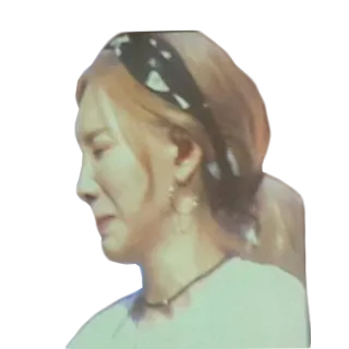 😖 9251e8ab 女人, 哭泣, 流泪, 情绪化, 悲伤, 金发, 发带 telegram sticker