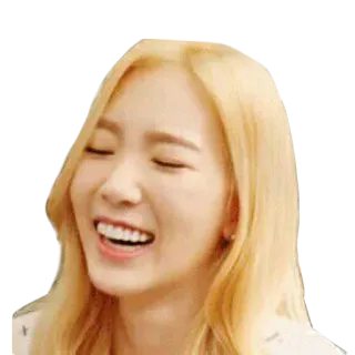 😂 b077dc2a 女人, 金发, 微笑, 快乐, 开朗, 人 telegram sticker