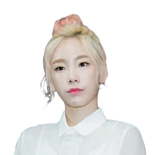 😤 e2a586d9 人物, 女人, 金发, 肖像, 韩国人 telegram sticker