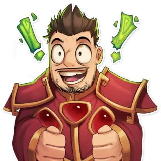 😊 ac13fc94 贴纸, 卡通, 法师, 开心, 点赞, 兴奋 telegram sticker