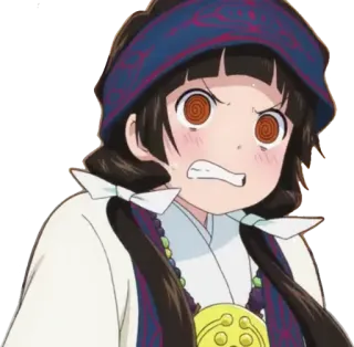 🐻 982802c7 อนิเมะ, ผู้หญิง, การ์ตูน, สีหน้า, โกรธ, น่ารัก telegram sticker