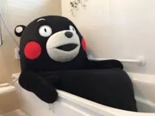 🛀 3006aec8 Kumamon beer, personage, mascotte, Kumamon, bad telegram sticker