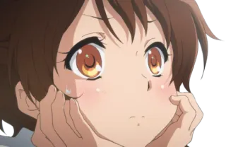 🤔 4bd2c61a Anime, Gadis, Imut, Blush, Senang telegram sticker