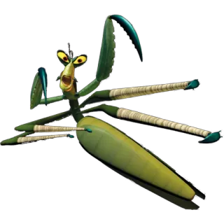 👊 1ea63d90 Mantis Kung Fu Panda ตั๊กแตนตำข้าว, กังฟูแพนด้า, การ์ตูน, แอนิเมชัน, แมลง, นักสู้ telegram sticker