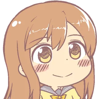 😀 669f5a19 アニメ, マンガ, 漫画, 女の子, 制服, 幸せ, 可愛い telegram sticker