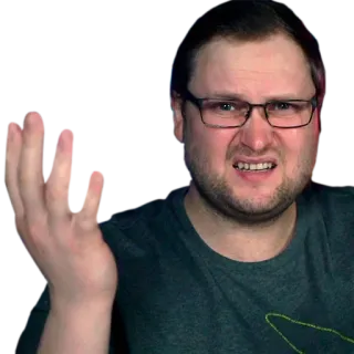 🤔 4da3175b persoon, man, bril, uitdrukking, gebaar, hand telegram sticker