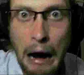 ☠️ 2163f87c Meme, Kaget, Wajah, Reaksi, Ekspresi telegram sticker